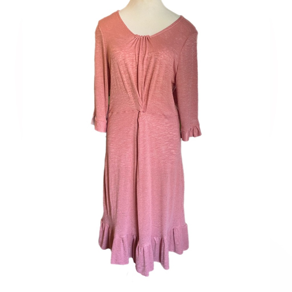 Handmade Blush Pink Ruffled Dress